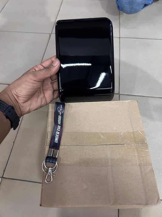Royal Enfield Bullet 350 J-Series LH Gloss Black Rectangular Side Box RAV00757/A