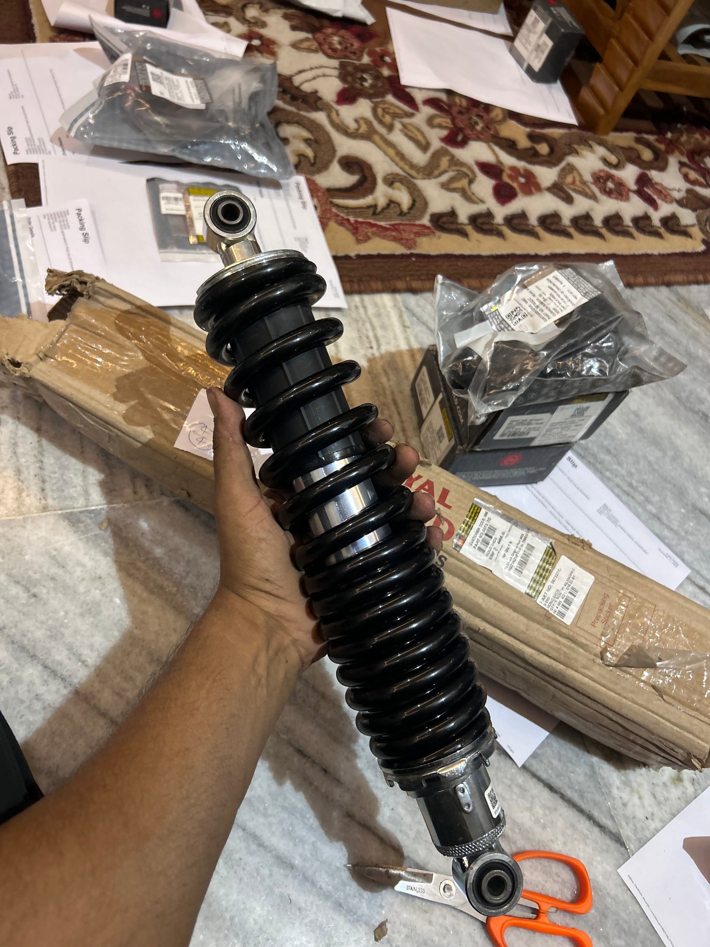 Royal Enfield 587327/D Mono Shock – OEM Rear Shock Absorber for Himalayan 411cc