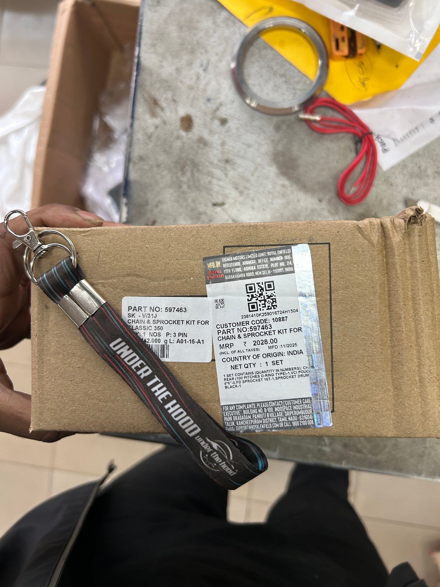 Royal Enfield 597463 - Chain Sprocket Kit (UCE | Single Disk) – Genuine OEM Replacement