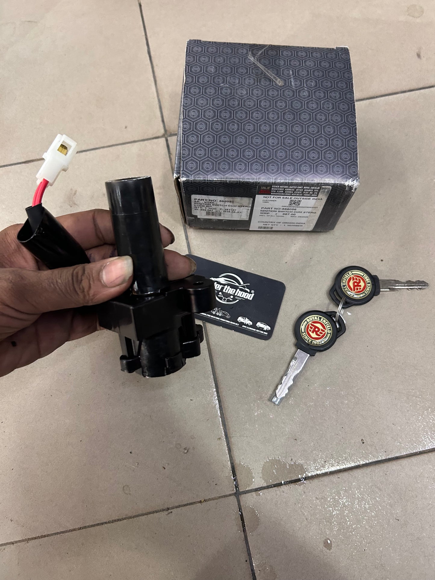 Royal Enfield Ignition Switch Cum Steering Lock Kit 888056 for Thunderbird 350/500 & Thunderbird X 350X/500X