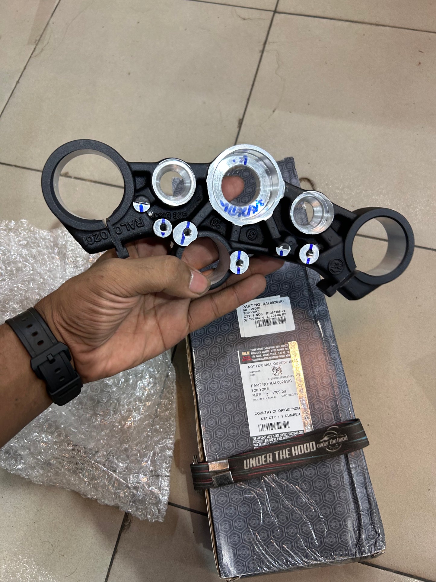 Royal Enfield Guerrilla 450 Top Yoke / Upper Triple Clamp – RAL00261/C