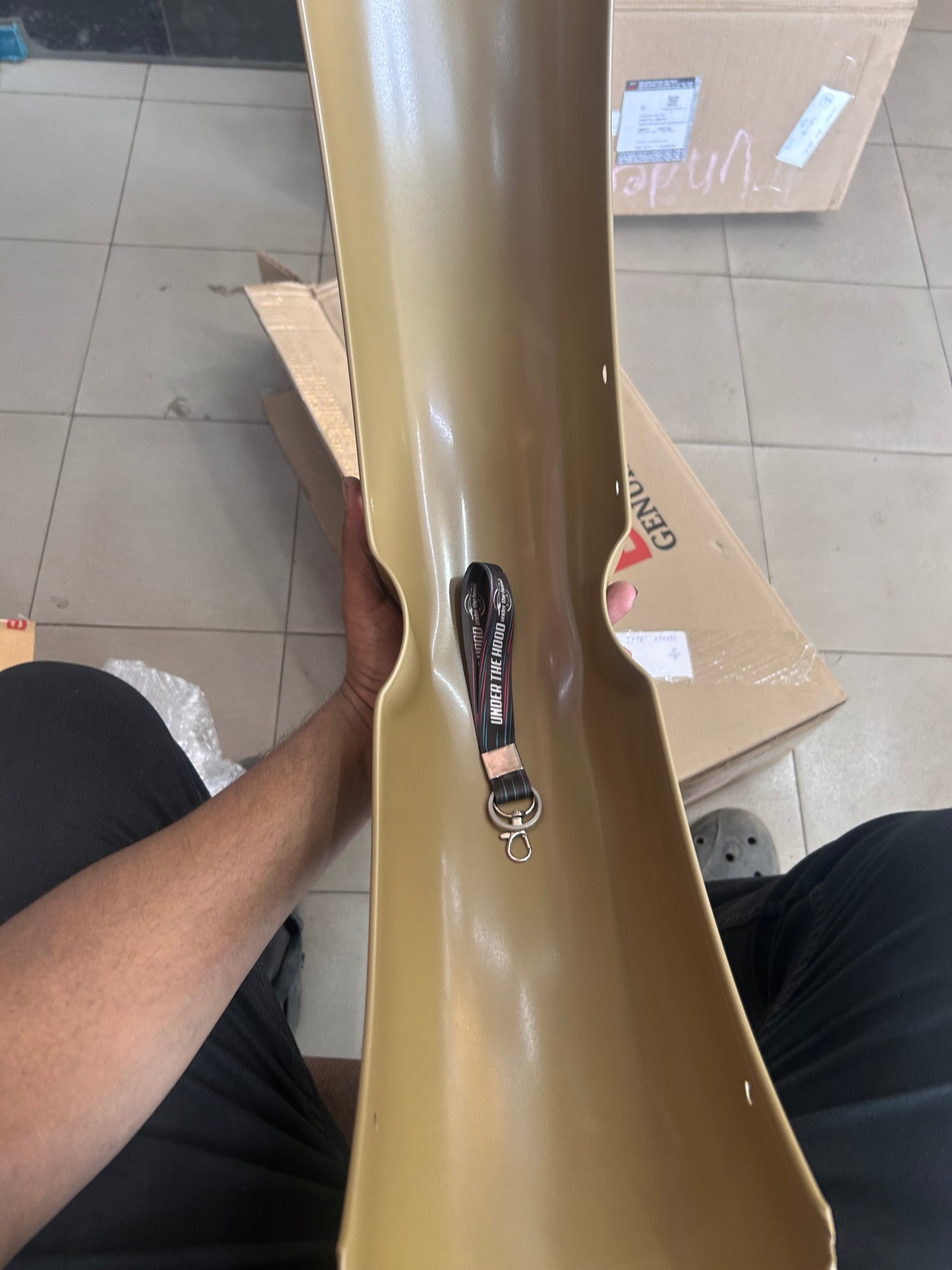 Royal Enfield 873001 Front Mudguard (Desert Storm) | Classic Desert Storm / Classic 500 UCE Fender – Genuine OEM