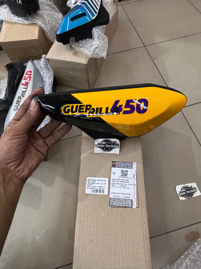 Royal Enfield RAV02104 – Side Panel Assy, LH, Ribbon Yellow for Guerrilla 450 (BS6) – Genuine OEM