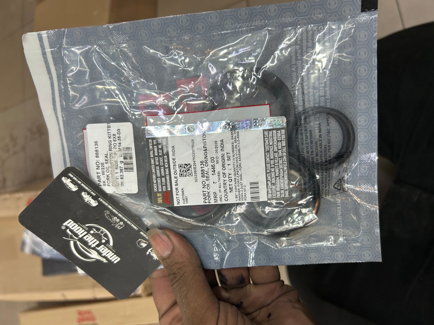 Royal Enfield Front Fork Oil Seal Kit 888136 for Himalayan 411, Continental GT 535, Thunderbird 350 & 500