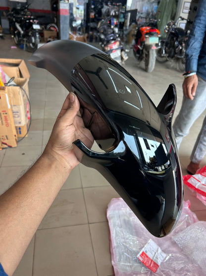 Hero Front Fender / Mudguard – Black (NH-1) | Genuine OEM Part 61100KTCA20ZAS – For Super Splendor & Compatible Models