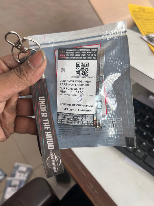 Royal Enfield 1760055/D Clip – OEM Fork Gaiter Fastener for Interceptor 650, Continental GT 650 & Hunter 350