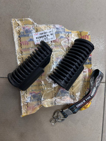 Silman LN1 Front Footrest Rubber Sleeve Set for Royal Enfield UCE – Classic 350/500, Bullet/Standard 350/500, Electra 350