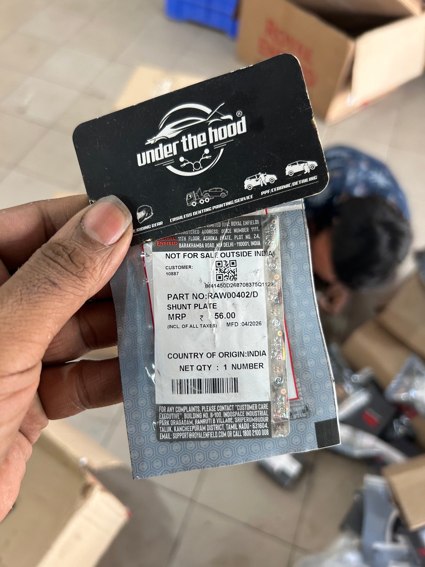 Royal Enfield Side Stand Support Plate RAW00402/D for Himalayan 450