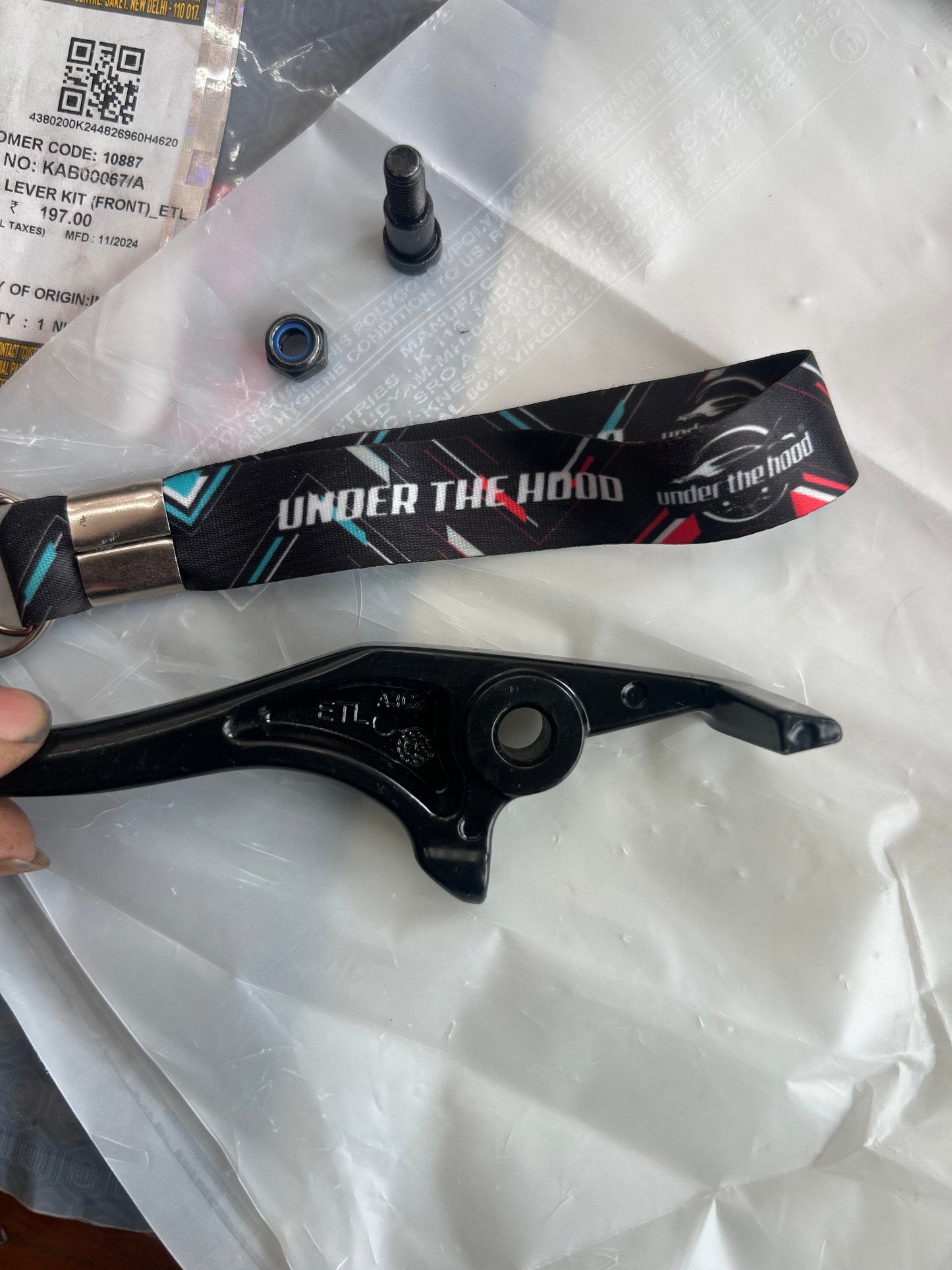 Royal Enfield KAB00067/A – Front Brake Lever Kit (ETL) OEM for Bullet 350 ES (UCE, BS3) + Selected Classic 350 (see table)