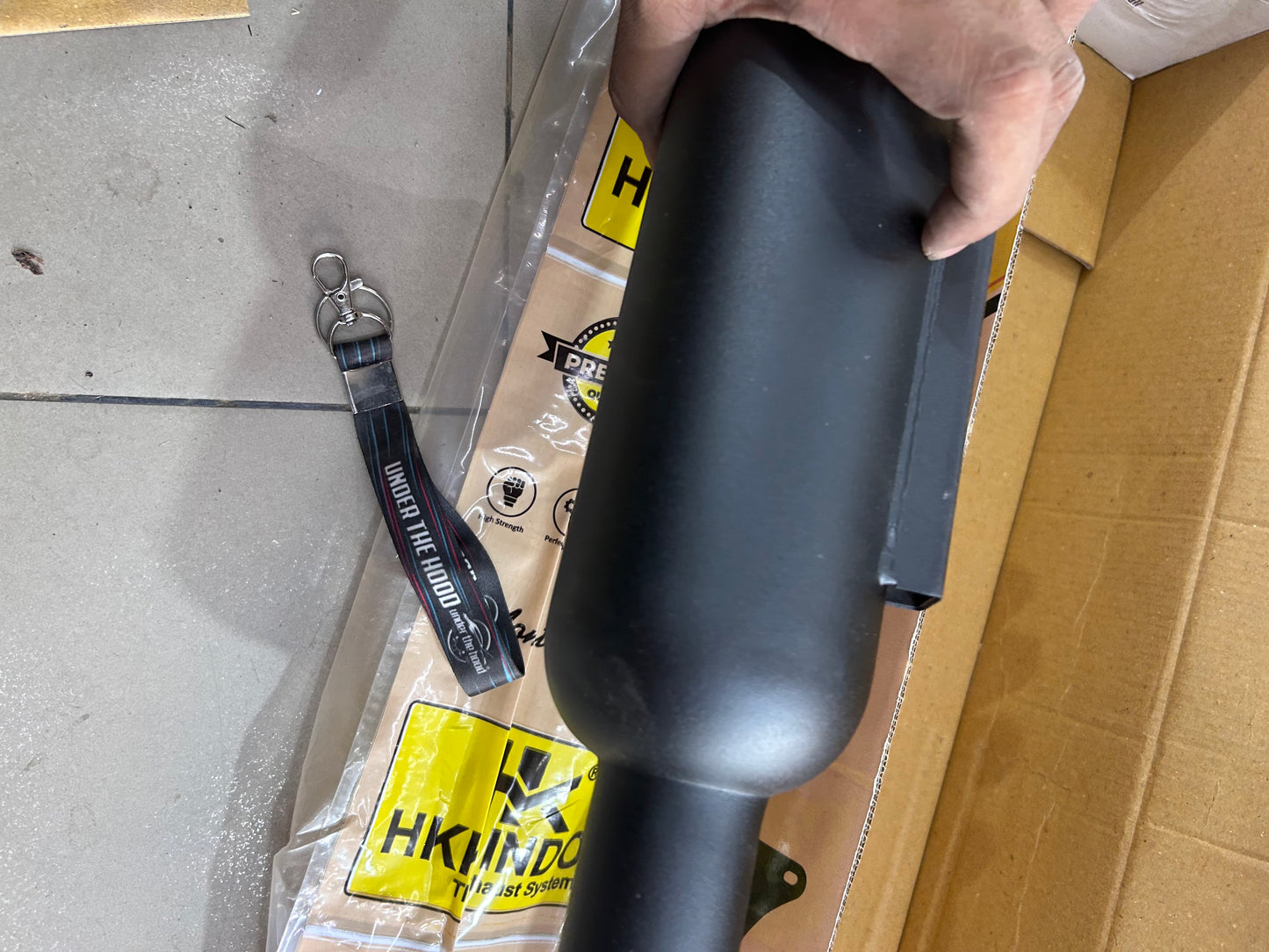 HKK Indore HKM4 Black Silencer for Royal Enfield Classic 350 Reborn J-Series