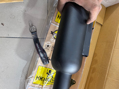 HKK Indore HKM4 Black Silencer for Royal Enfield Classic 350 Reborn J-Series