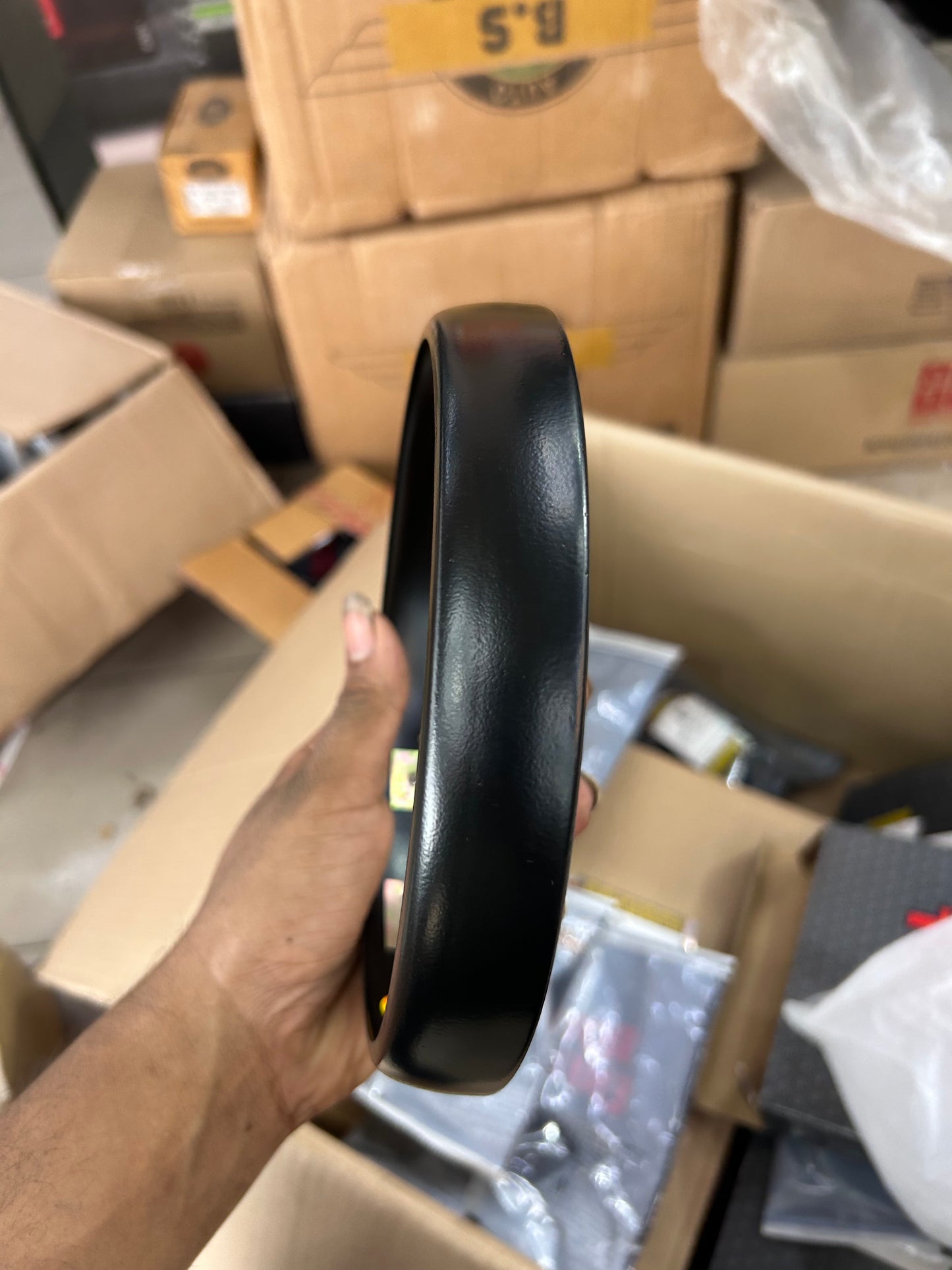 1040738/A - Outer RIM - Head Lamp (BLACK) FITS ALL UCE ENGINE BIKE