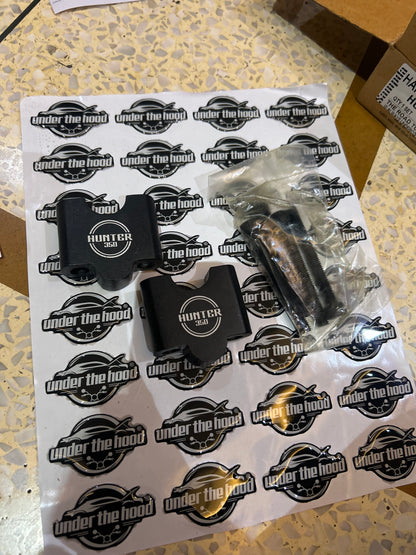 Aftermarket Handlebar Riser Kit for Royal Enfield Hunter 350 – Black CNC Machined Aluminium