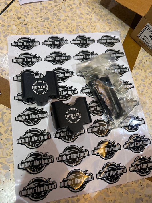 Aftermarket Handlebar Riser Kit for Royal Enfield Hunter 350 – Black CNC Machined Aluminium