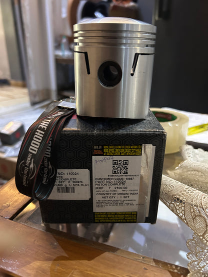 Genuine Royal Enfield Piston Complete (5-Ring) for Bullet 350 / Electra 4S–5S (Non-UCE) | 110024 | OEM