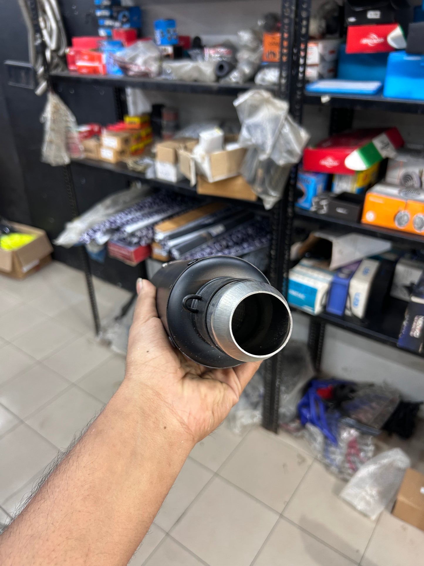 SC Project Style Short Can Exhaust – Universal 51mm Fit for Royal Enfield, KTM, Yamaha, Bajaj, Honda & More – Matte Black, Race Sound