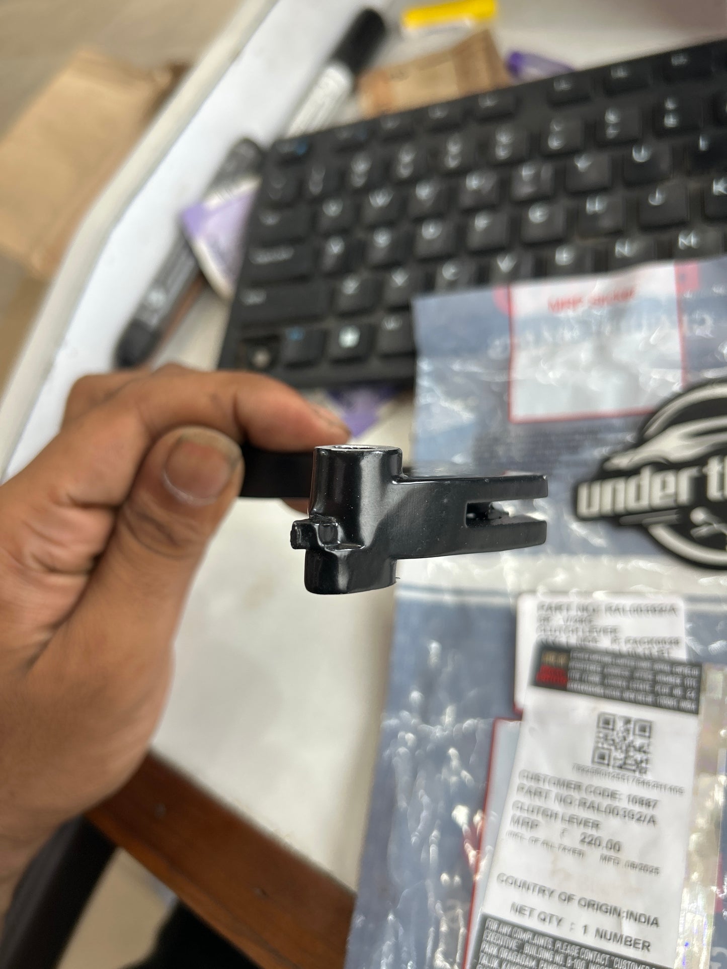 Royal Enfield RAL00392/A – OEM Clutch Lever (Left-Hand) for Hunter 350 Factory Variant (J-Series BS6)