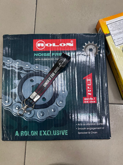 Rolon HPOR F418 NF Noise-Free Chain & Sprocket Kit for TVS Ronin 225 – 13T/42T 114L