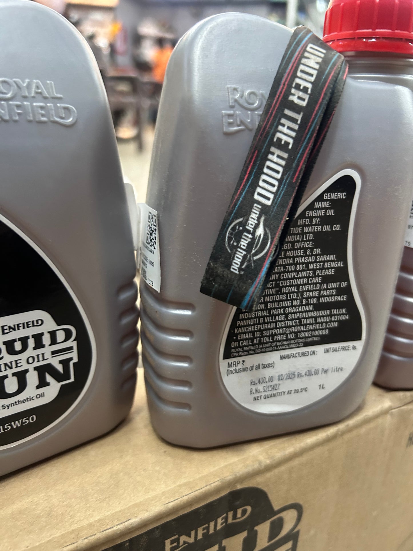 Royal Enfield Liquid Gun Semi Synthetic Engine Oil 15W50 – 1 Litre (Top-Up / Service Support) – 3600012 (UCE + J-Series Grade)