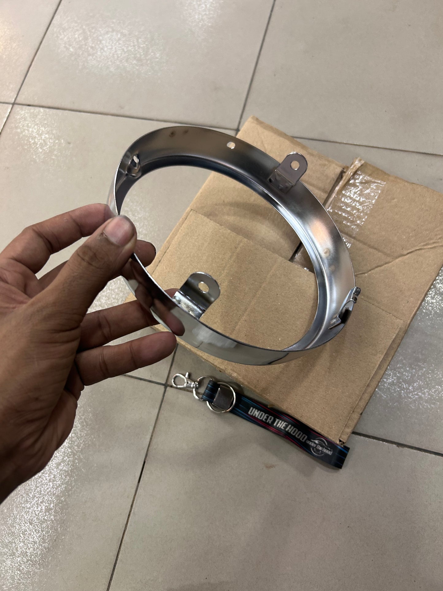 Royal Enfield Classic 350 Reborn / New Bullet 350 Chrome Headlamp Outer Rim RAN00571/A