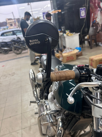 Royal Enfield Replica Bar End Mirror – Universal Fit for Classic, Interceptor, Meteor & More