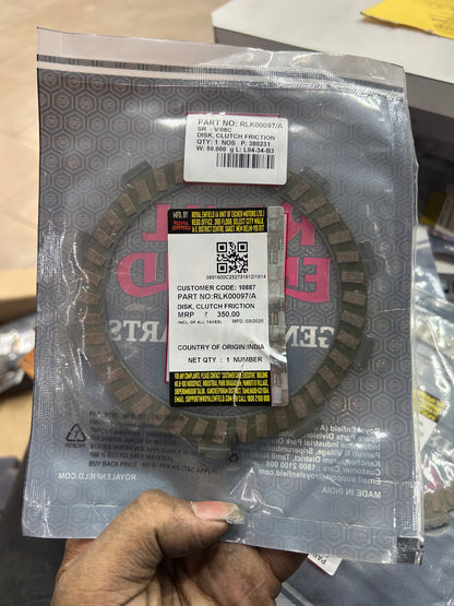 Royal Enfield Clutch Friction Plate Set – Himalayan 450 & Guerrilla 450 (6 Pcs)
