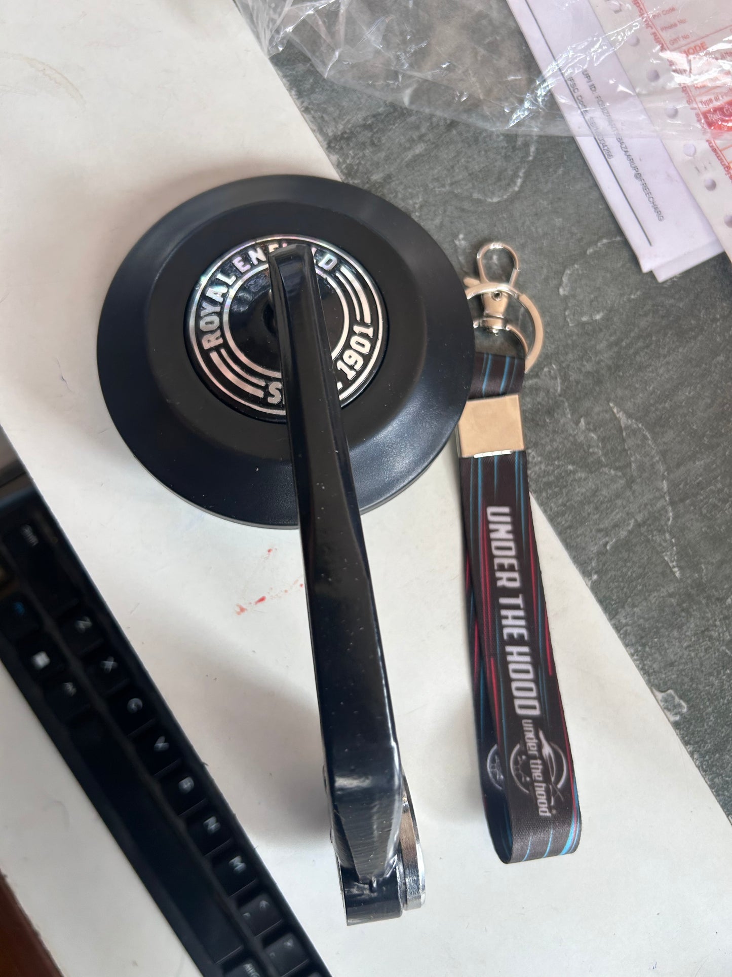 Premium GMA-Style Bar-End Touring Mirrors for Royal Enfield (Replica) – Under The Hood Edition