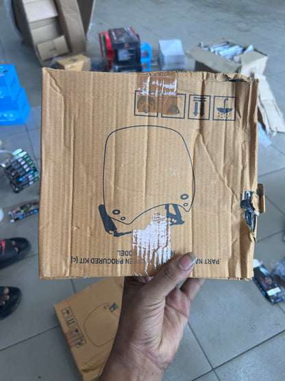 Smoke Visor with Bracket for Royal Enfield Hunter 350 – Stylish Wind Deflector