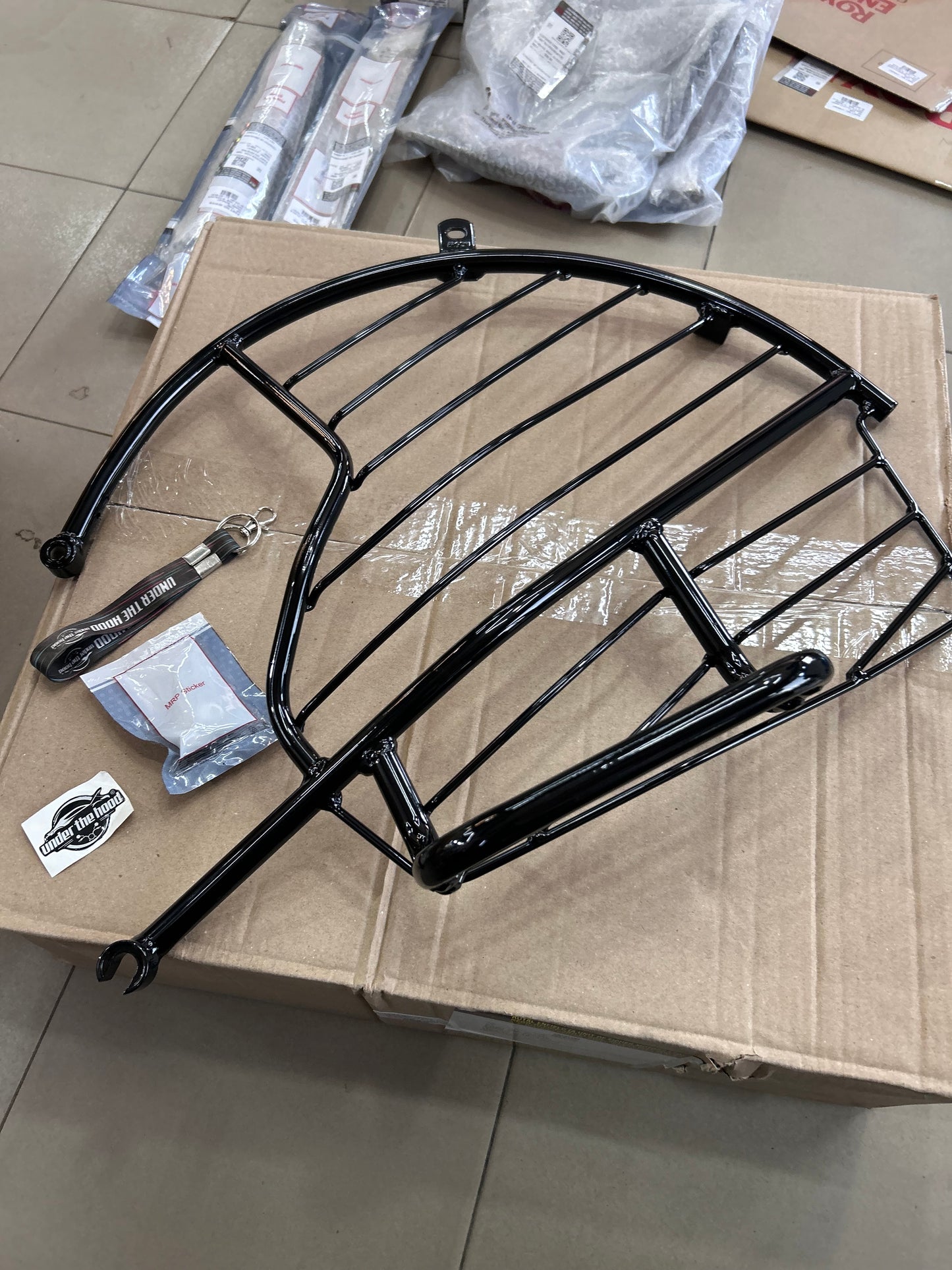 Royal Enfield 888526 – Saree Guard Kit Electra ES UCE (Left Side) for Bullet Electra Twinspark 350 UCE – Genuine OEM