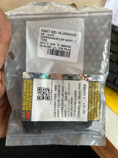 RLV00001/G – Plug Adaptor (Suppressor Cap Assy – I Type) for Royal Enfield Reborn / Meteor / Hunter