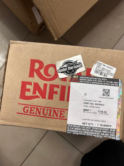 Royal Enfield 585556 — Cowl – Single Seat (Seat Cowl / Cafe Cowl) for Continental GT 535 (UCE 535) — Genuine OEM