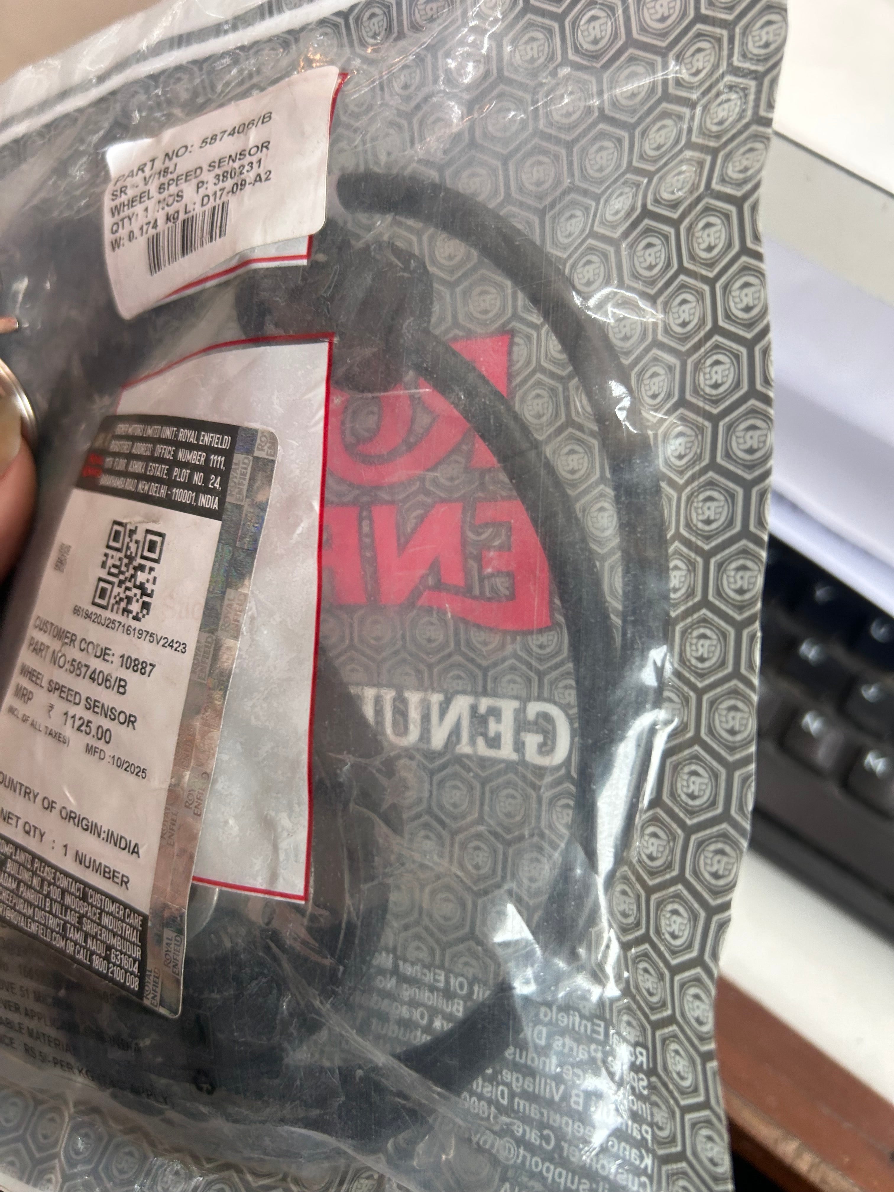 Wheel Speed Sensor 587406/B – Himalayan 410 Euro 4 (BS4) – OEM