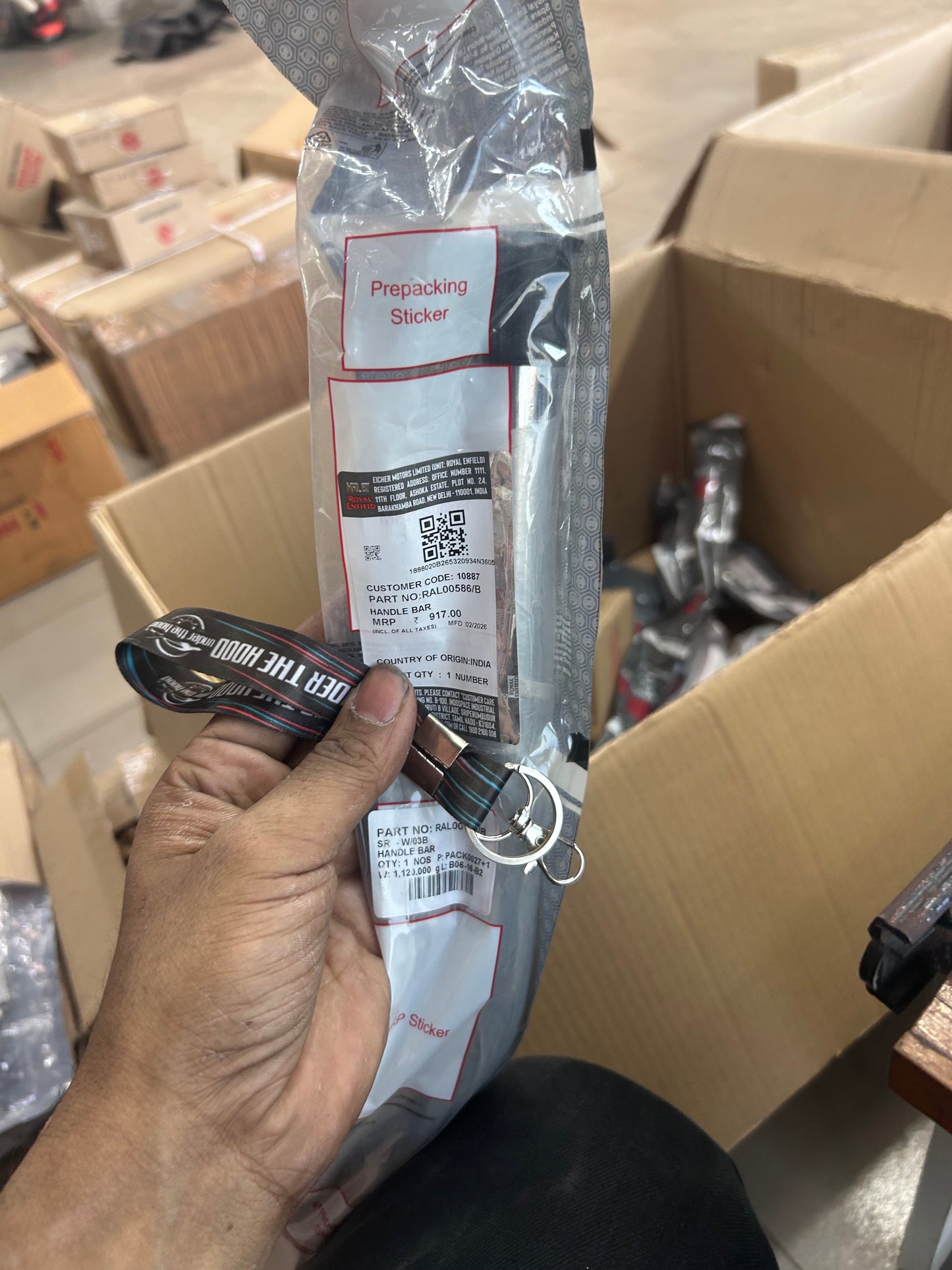 Royal Enfield RAL00586/B — Handlebar (OEM) for Interceptor 650 (Newer Euro5/BS6)