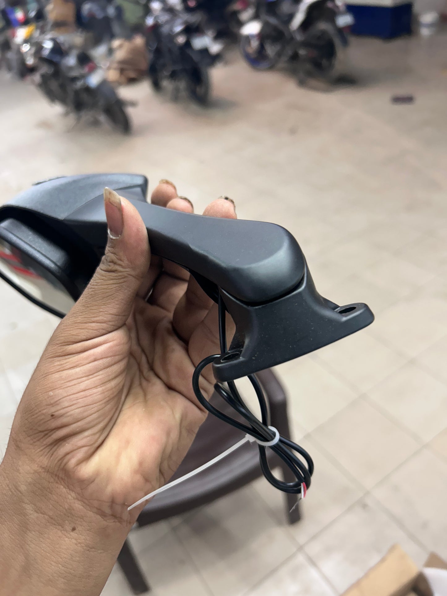 ZX6R MIRROR FOR R15 Rear View Side Mirror With Turn Signal Led Indicators Motorcycle Side Rearview Mirrors Adjustable Compatible With R15-V3, V4 Kawasaki Ninja, Zx-10R Bikes, Pack Of 1