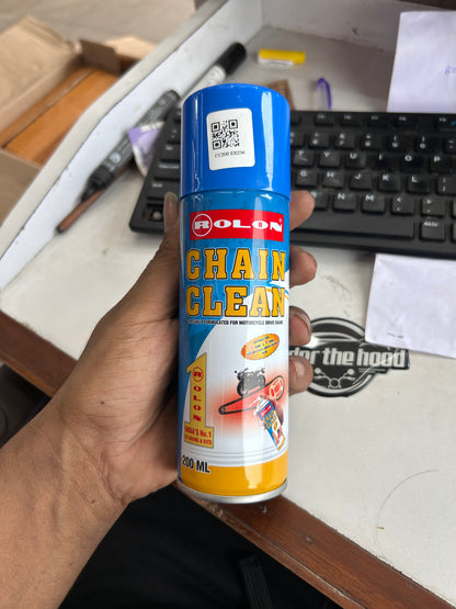 Rolon Chain Cleaner (200ml & 500ml) – Powerful Degreaser for Motorcycle and Scooter Chains | Quick Dry, Non-Corrosive Formula | Made in India by LGB Rolon