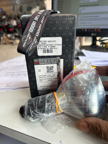 Royal Enfield Trafficator/Indicator Assembly (Front/Rear • LH/RH) for Classic 350 UCE, Classic 500 EFI & Bullet 350/500 UCE (Coupler Connector) – 592169 / 592170 / 592171 / 592172 (Choose Position)