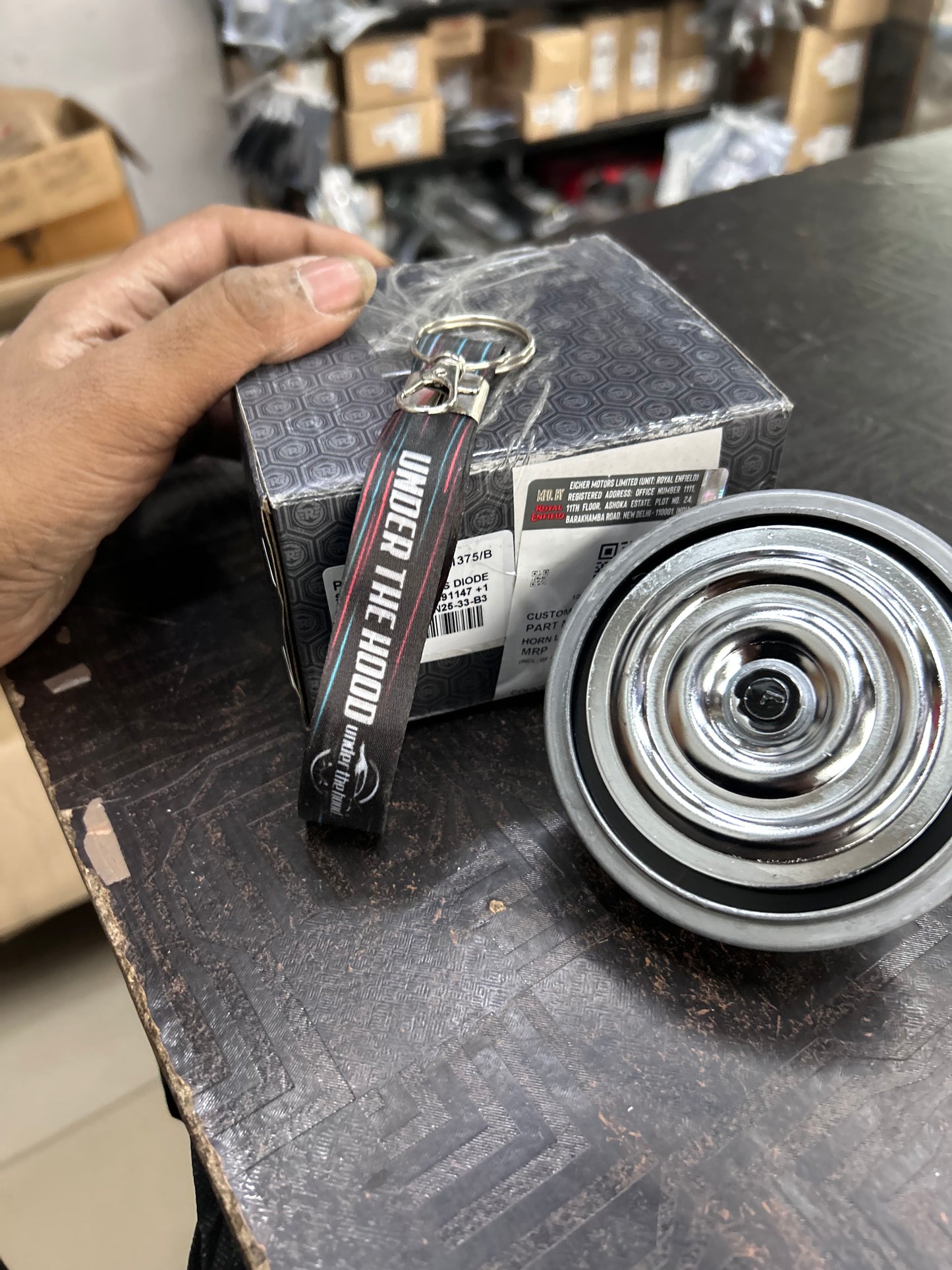 RAC01375/B Royal Enfield Horn LT (Low Tone) with TVS Diode for Bear 650 | Genuine OEM