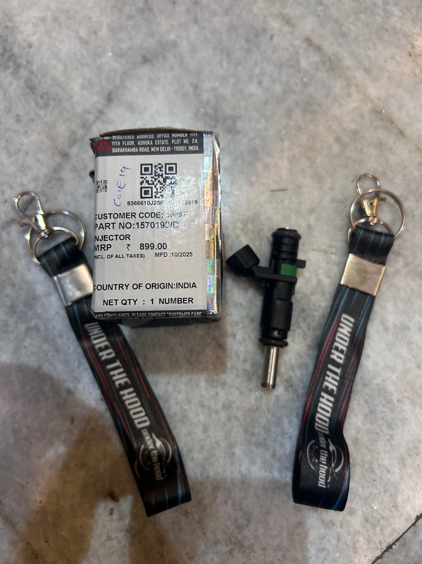 Royal Enfield Fuel Injector – 1570190/D – Genuine OEM for Classic 350, Meteor 350, Hunter 350, Bullet 350 (J-Series)