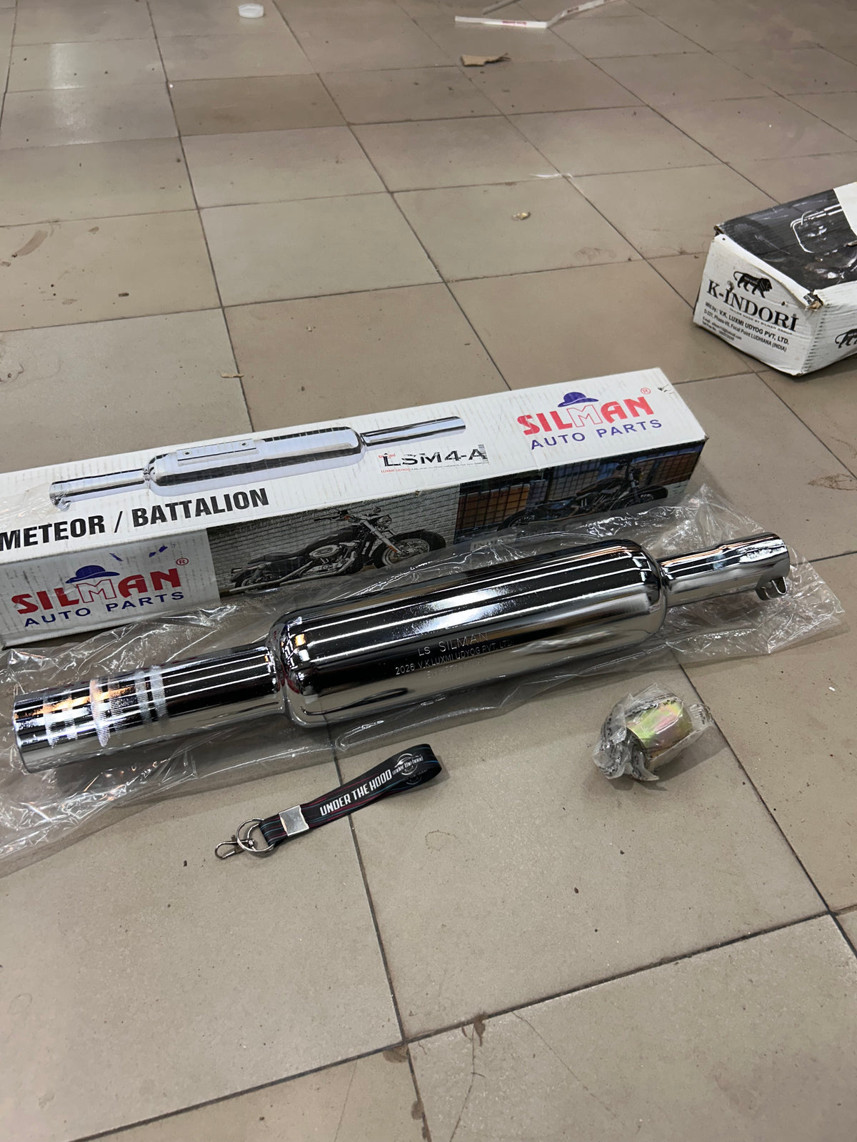 SILMAN Short Punjab Big Mouth 57mm Chrome Silencer LSM4-A – Royal Enfield Classic 350 Reborn, Meteor 350 & Bullet 350 / Battalion J-Series