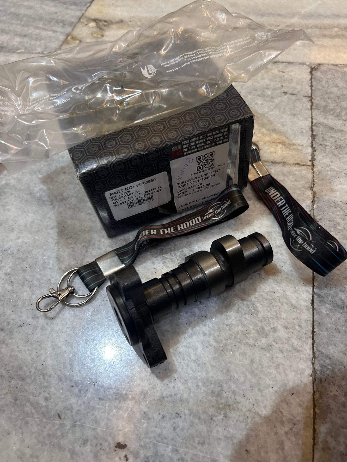 Royal Enfield 1570388/F – OEM Camshaft 7A for J-Series 350 (Meteor, Hunter, Classic Reborn & New Bullet)