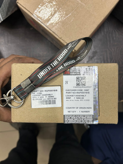 Royal Enfield RAP00018/B Common Key Lockset Assembly – OEM Lock & Key Set for Super Meteor 650
