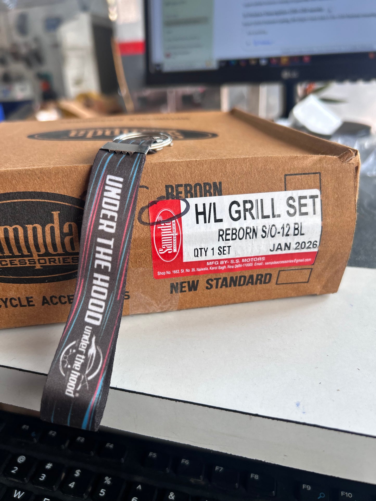 Sampda H/L Grill Set for Royal Enfield Classic 350 Reborn / New Standard – LED Indicator Model or Halogen Indicator Model