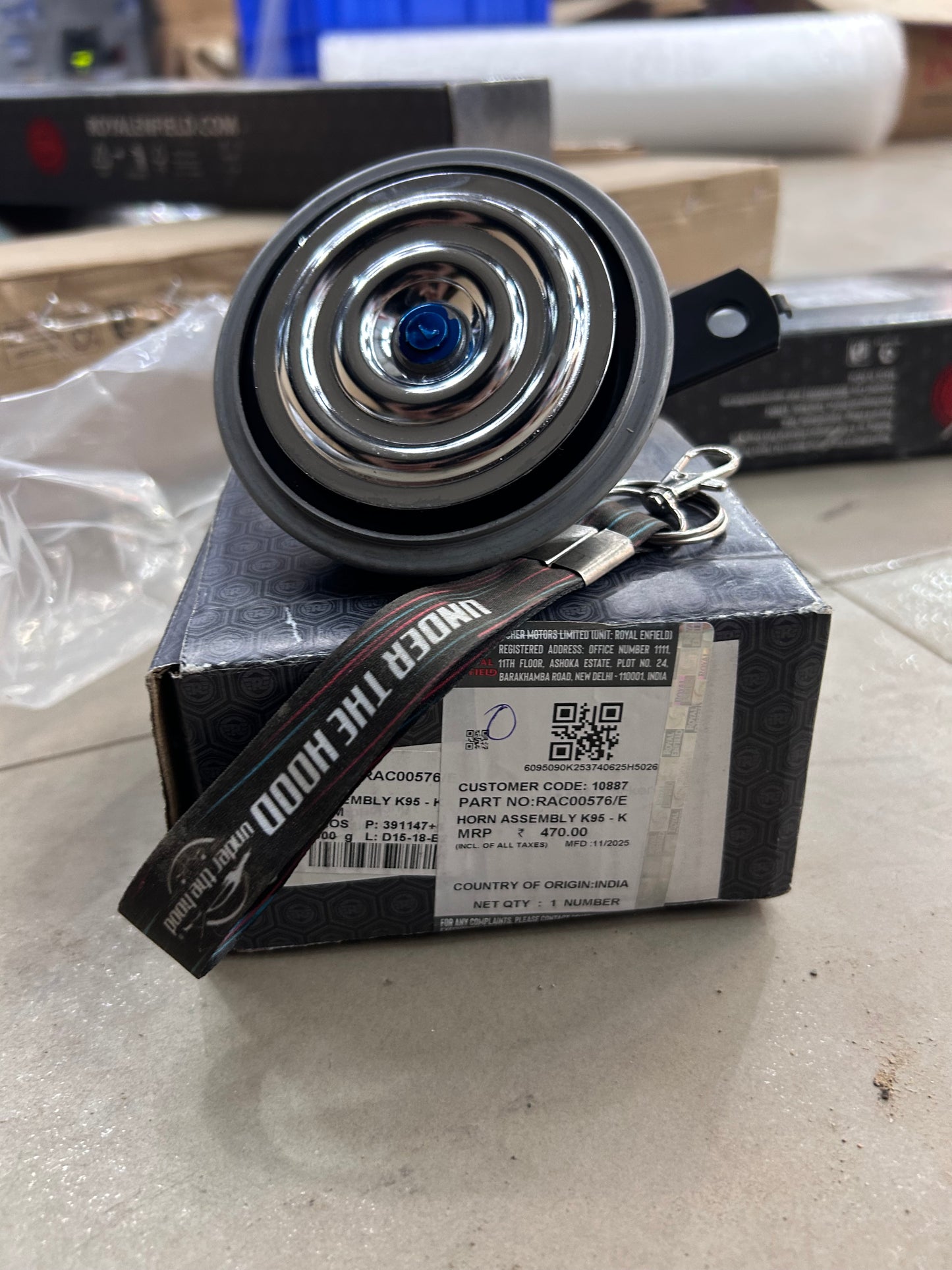 Royal Enfield RAC00576/E – Horn Assembly K95 (H450 / K-Platform) – Genuine OEM for Himalayan 450 & Guerrilla 450