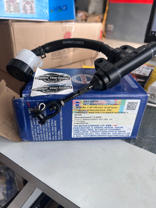 TVS N9112070 Rear Master Cylinder Assembly – Genuine Part for Apache RTR Series (160, 180, 200) BS4 & BS6