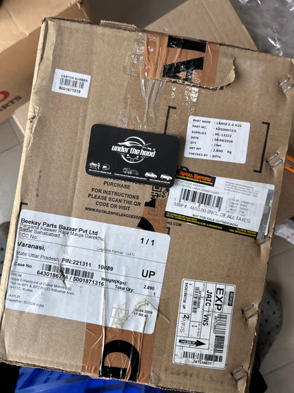 Royal Enfield Black Large Engine Guards for Himalayan 450 – Genuine OEM Crash Guard KXA00437