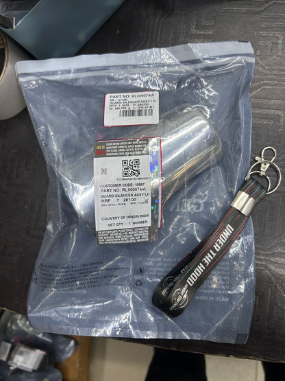 Royal Enfield RLX00074/B – Guard Silencer Assy LH – Genuine Left Exhaust Heat Shield for Continental GT 650 & Interceptor 650