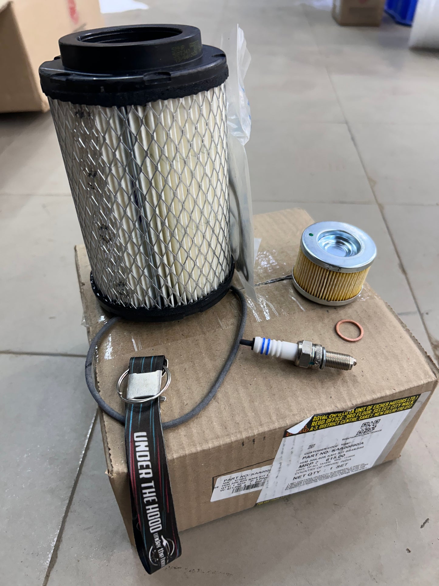 Royal Enfield KAA00090/A – Himalayan 411 & Scram 411 30K / 60K Service Kit (BS4 & BS6) – Genuine OEM Him 30K, 60K Kms Kit