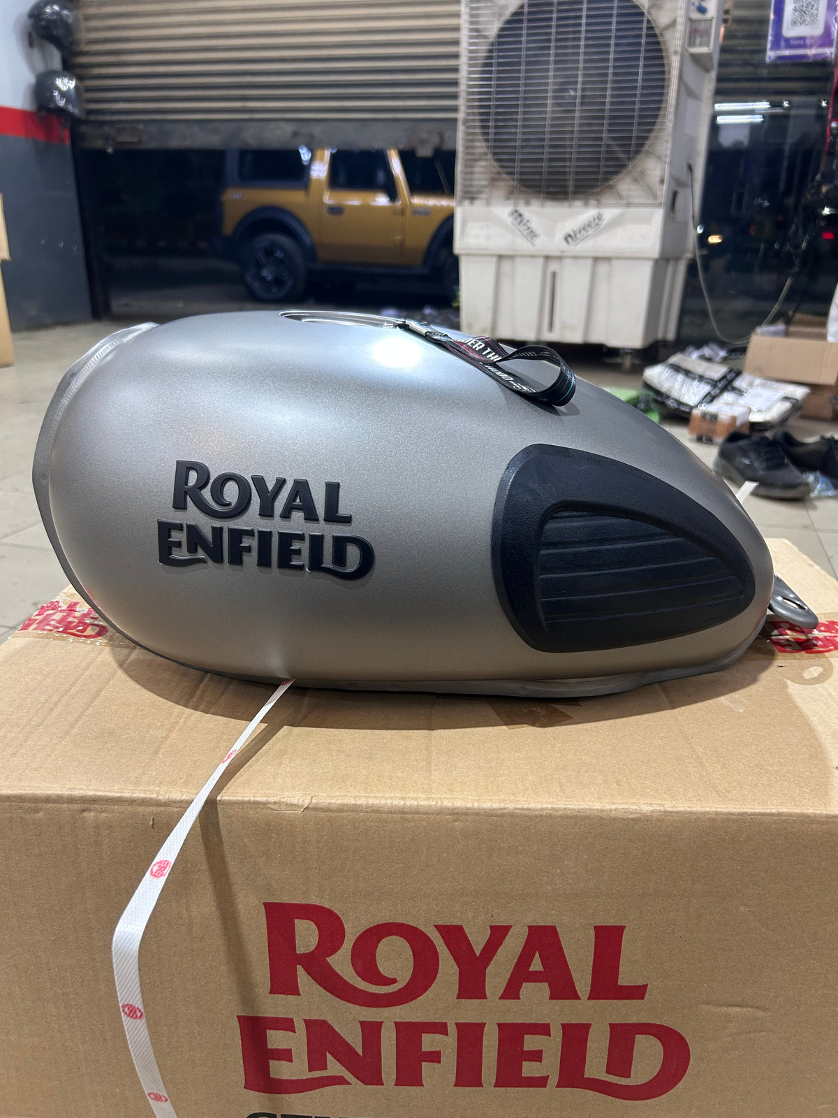 Royal Enfield Classic 350 UCE Gunmetal Grey ABS Fuel Tank with Sticker – RAK00080/C