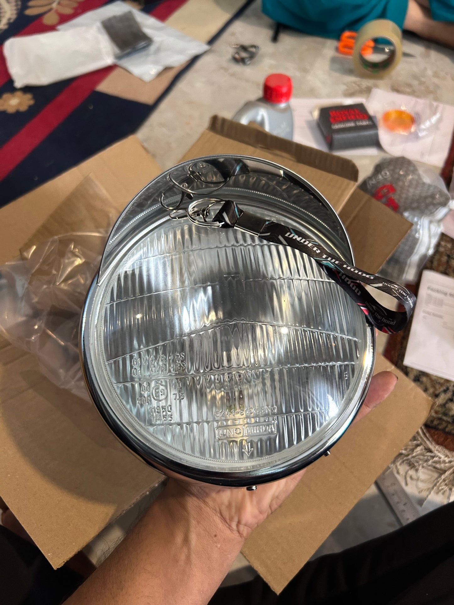 Royal Enfield 593263/E Head Lamp Assembly with Bulb – OEM Fit for Classic 350, Classic 500 & Bullet 350/500