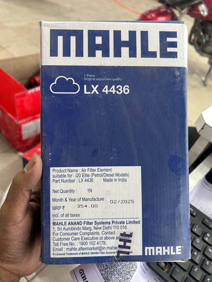 Air Filter for Hyundai i20 Elite Petrol/Diesel – Mahle LX 4436 | Genuine Replacement | Engine Performance